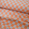 Double layer cotton checkerboard Sunset - Calissone