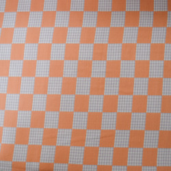 Double layer cotton checkerboard Sunset - Calissone