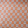 Coton double couche damier Sunset - Calissone