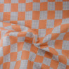 Double layer cotton checkerboard Sunset - Calissone