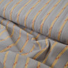Coton à rayures tissé - Taupe - Calissone