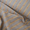 Coton à rayures tissé - Taupe - Calissone