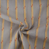 Coton à rayures tissé - Taupe - Calissone