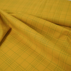 Dotted striped woven cotton - Narcissus - Calissone