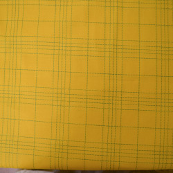 Coton tissé à rayures pointillées - Narcisse - Calissone