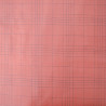 Dotted striped woven cotton - Terracotta - Calissone