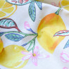 Lemon coated cotton canvas - Calissone