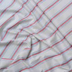 Striped coated cotton canvas - Calissone