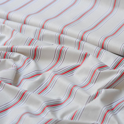 Striped coated cotton canvas - Calissone