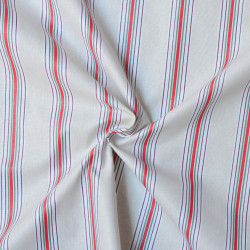 Toile de coton enduit rayures - Calissone