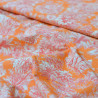 Cretonne de coton toile de Jouy pop - Orange - Calissone