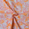 Cretonne de coton toile de Jouy pop - Orange - Calissone