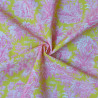 Toile de Jouy pop cotton cretonne - Pink and Yellow - Calissone