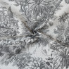 Toile de Jouy cotton linen - Black - Calissone
