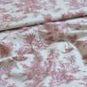 Toile de Jouy cotton cretonne - Red - Calissone