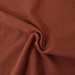 Lin lavé terracotta - Calissone