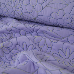 Matelassé coton floral - Lavande - Calissone
