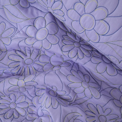 Quilted floral cotton - Lavender - Calissone