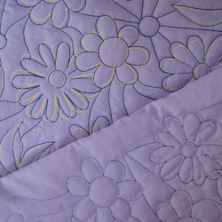 Matelassé coton floral - Lavande - Calissone