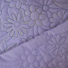 Quilted floral cotton - Lavender - Calissone