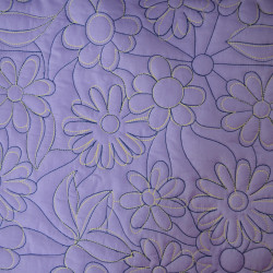 Quilted floral cotton - Lavender - Calissone