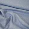 Lin coton chevron - Bleu - Calissone