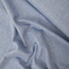 Lin coton chevron - Bleu - Calissone