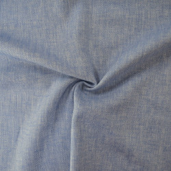Lin coton chevron - Bleu - Calissone