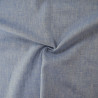 Herringbone cotton linen - Blue - Calissone