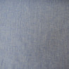 Lin coton chevron - Bleu - Calissone
