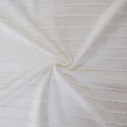 Plain jersey with ruffles - White - Calissone