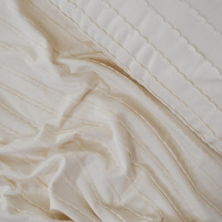Plain jersey with ruffles - Ecru - Calissone