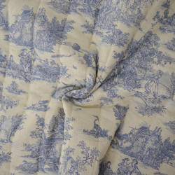 Mini pastoral cotton quilted - Blue - Calissone