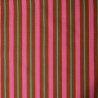 Striped cotton canvas - Caramel fuchsia and green - Calissone