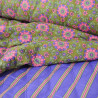Floral and striped quilted - Purple - Calissone