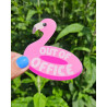 Autocollant flamant rose Out of Office - Calissone