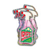 Autocollant à paillettes Spray Répulsif à Idiots - Calissone