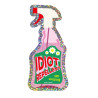 Autocollant à paillettes Spray Répulsif à Idiots - Calissone