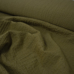 Textured cotton - Khaki - Calissone