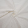 Voile de coton brodé - Blanc - Calissone