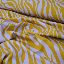 Lycra Yoga - Zèbre ocre et lilas - Calissone