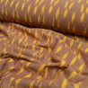 Indian cotton Ikat - Hazelnut and orange - Calissone