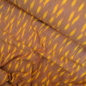 Indian cotton Ikat - Hazelnut and orange - Calissone