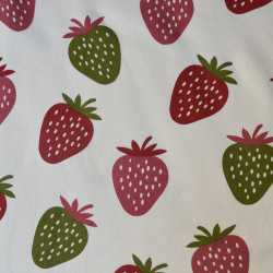 Sweat moyen fraises - Ecru - Calissone