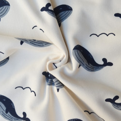 Sweat moyen baleines - Ecru - Calissone
