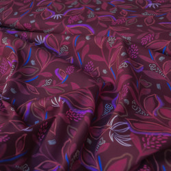 Plant-based cotton poplin - Burgundy - Calissone