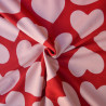 Sweat léger coeurs - Rose et rouge - Calissone