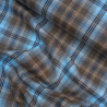 Tartan flannel - Brown and blue - Calissone