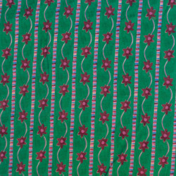 Velours milleraies fleurs - Vert - Calissone