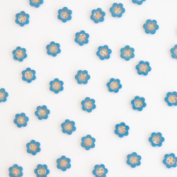 Blue Daisy buttons 15mm - Calissone